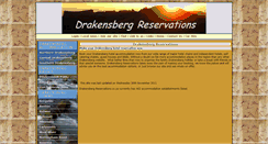 Desktop Screenshot of drakensberg-reservations.co.za