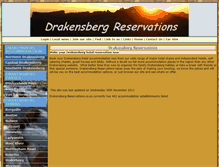 Tablet Screenshot of drakensberg-reservations.co.za